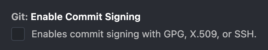 vscode enable commit signing